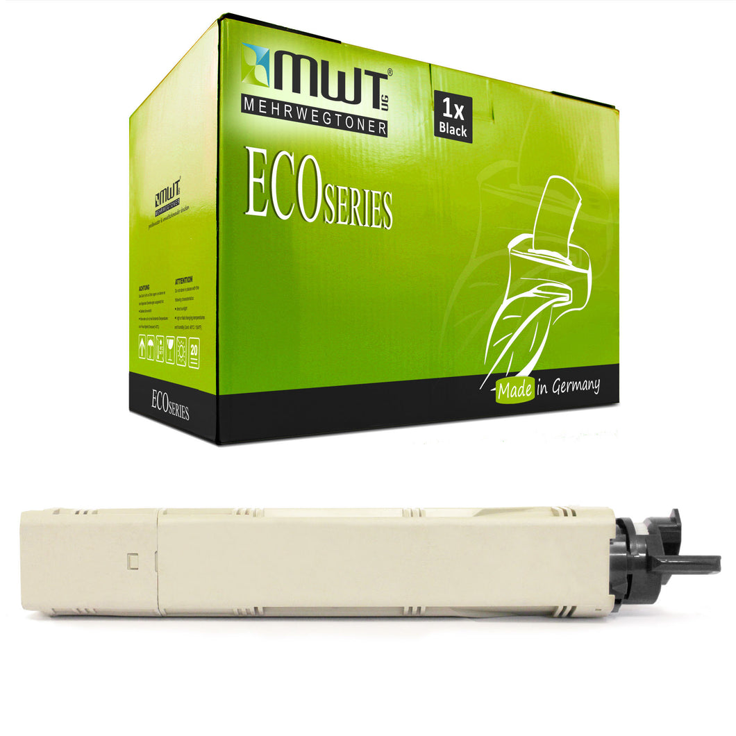 1x Alternativer Toner für OKI 43459324 Schwarz
