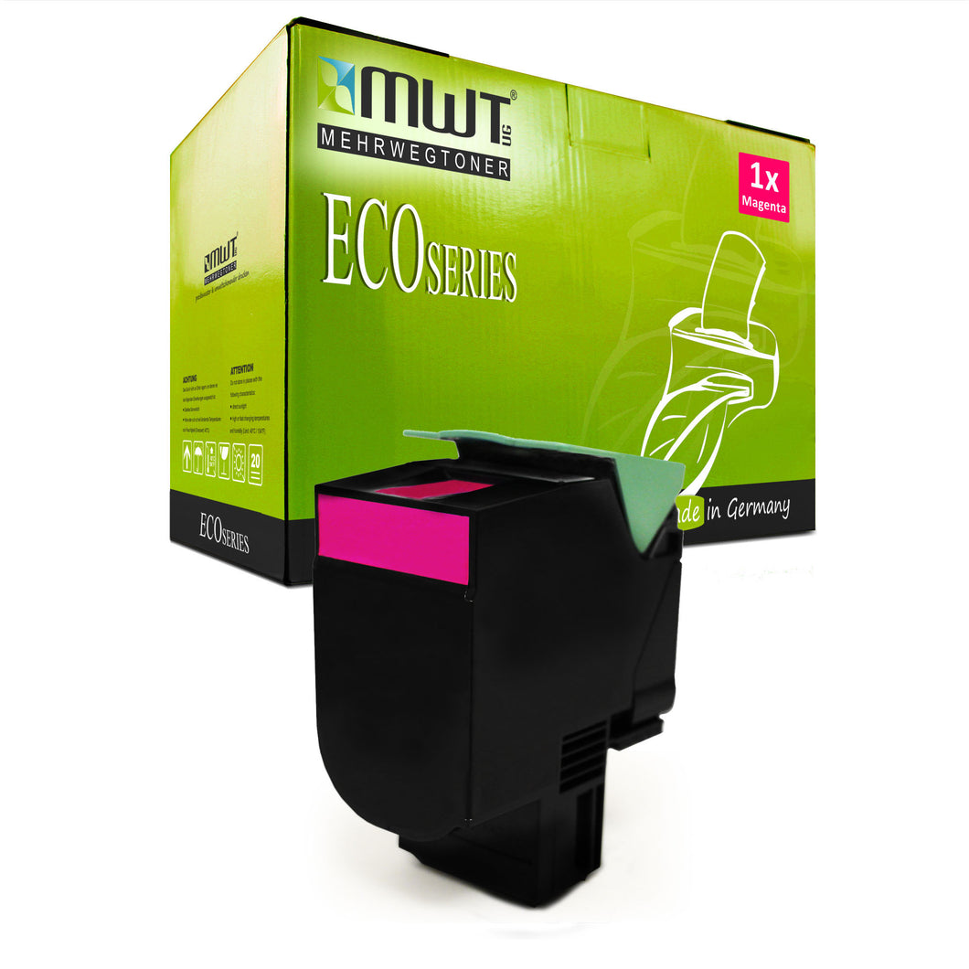 1x Alternativer Toner für Lexmark 71B0H30 Rot Magenta