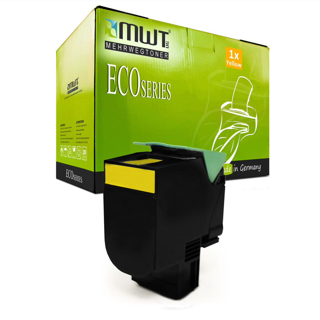 1x Alternativer Toner für Lexmark 78C0X40 78C2XYE 78C2XY0 Gelb Gelb 78C20YE 78C20Y0