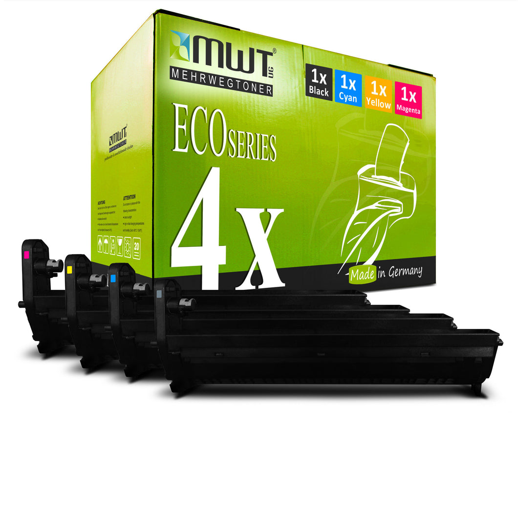 4x Alternative Trommel für OKI 42126665 Schwarz + 42126664 Cyan + 42126663 Magenta + 42126662 Gelb