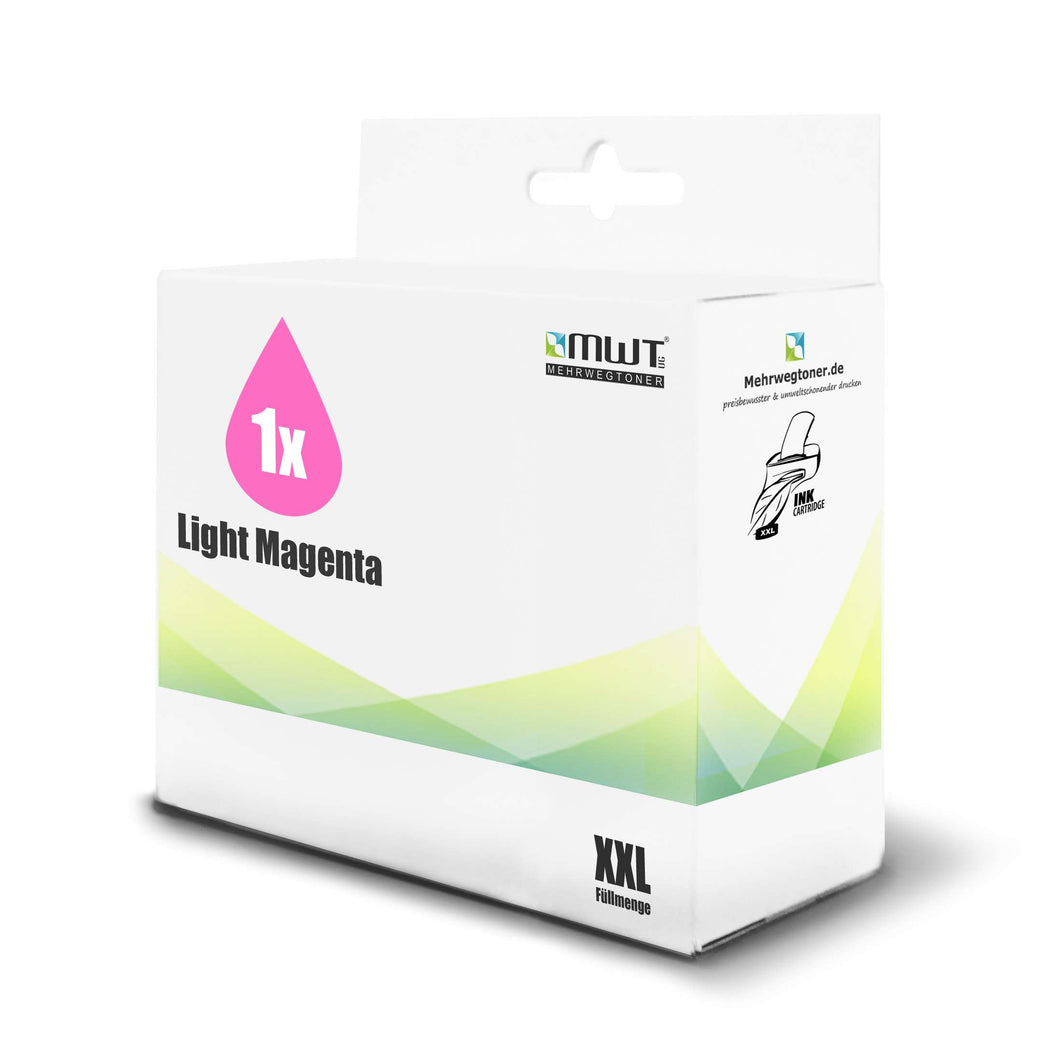 1x Alternative Tintenpatrone für Epson C13T55964010 light m