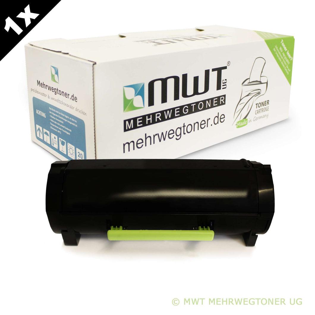 1x Alternativer Toner für Lexmark 24B6213 Schwarz M1140