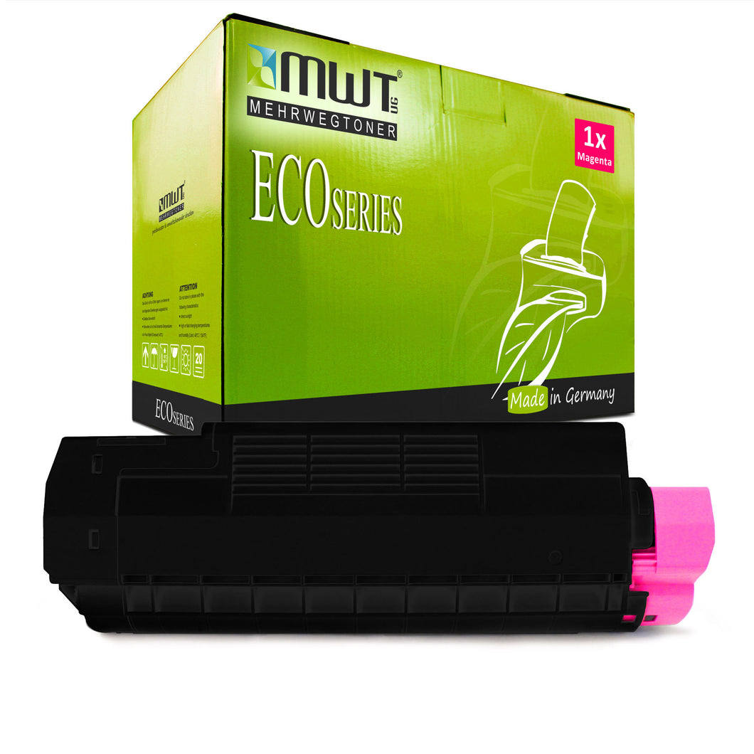 1x Alternativer Toner für OKI 42127455 Rot Magenta