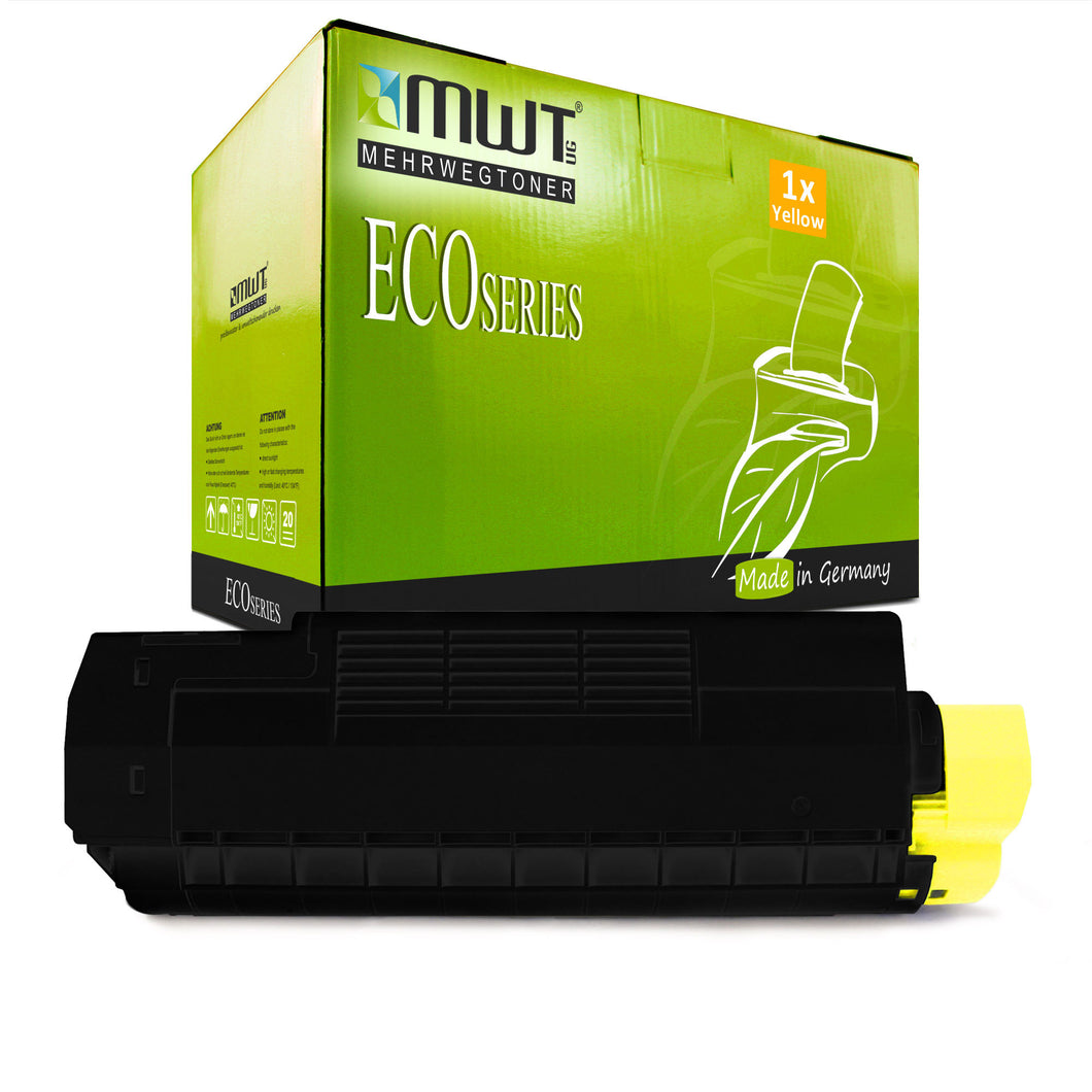 1x Alternativer Toner für OKI 42127454 Gelb Gelb