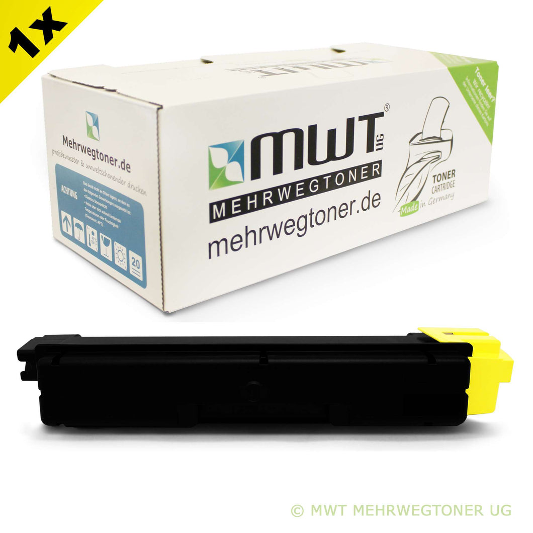 1x Alternativer Toner für Kyocera TK-5270Y 1T02TVANL0 Gelb Gelb Kyocera TK5270Y