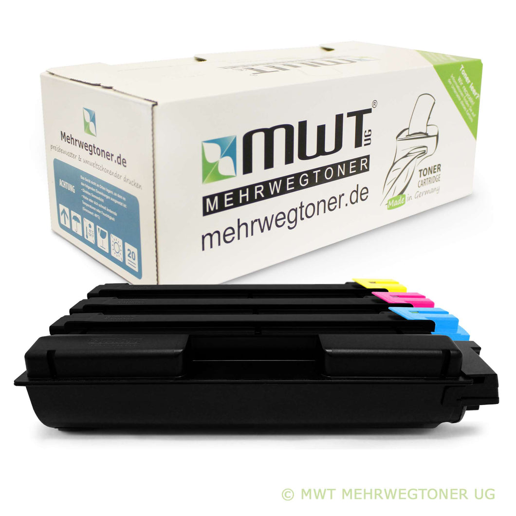 4x Alternative Toner für Kyocera TK-5160K Schwarz + TK-5160C Cyan + TK-5160M Magenta + TK-5160Y Gelb Gelb