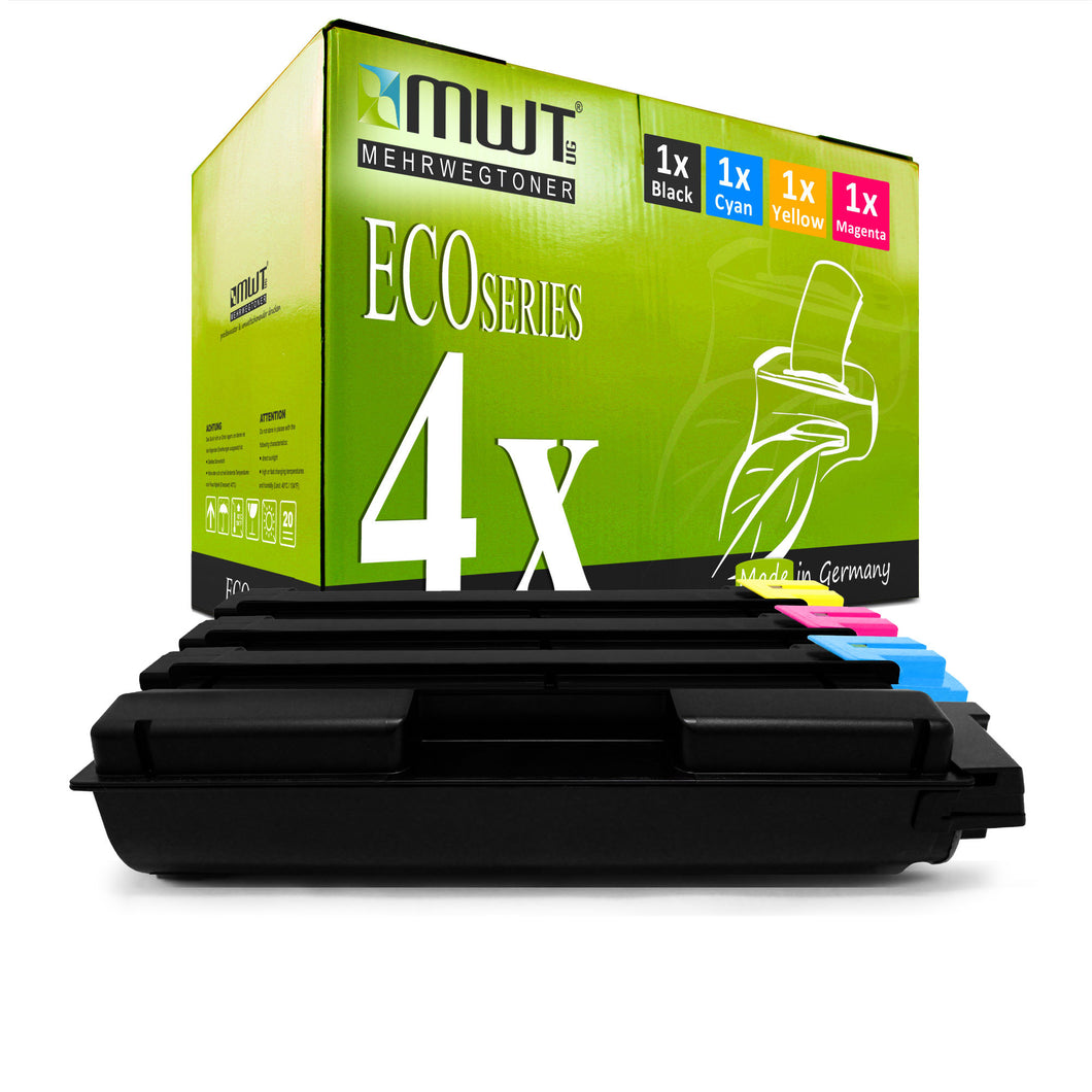 4x Alternative Toner für Kyocera TK-5215K Schwarz + TK-5215C Cyan + TK-5215M Magenta + TK-5215Y Gelb 1T02R6CNL0 1T02R60NL0 1T02R6BNL0 1T02R6ANL0