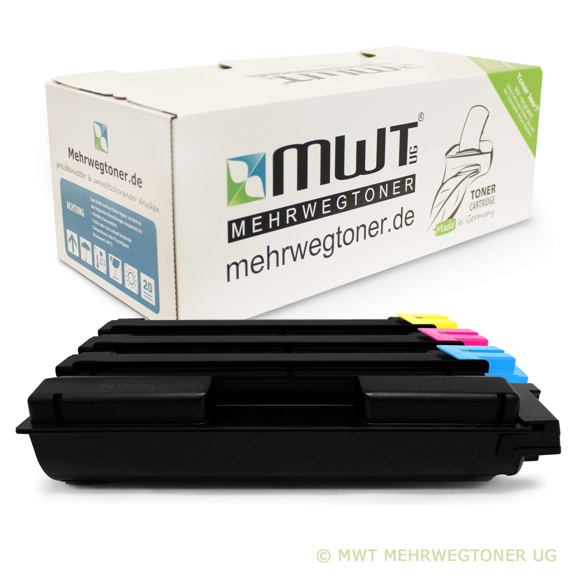 5x MWT PRO Patrone ersetzt Kyocera TK 5240 C TK 5240 K TK 5240 M TK