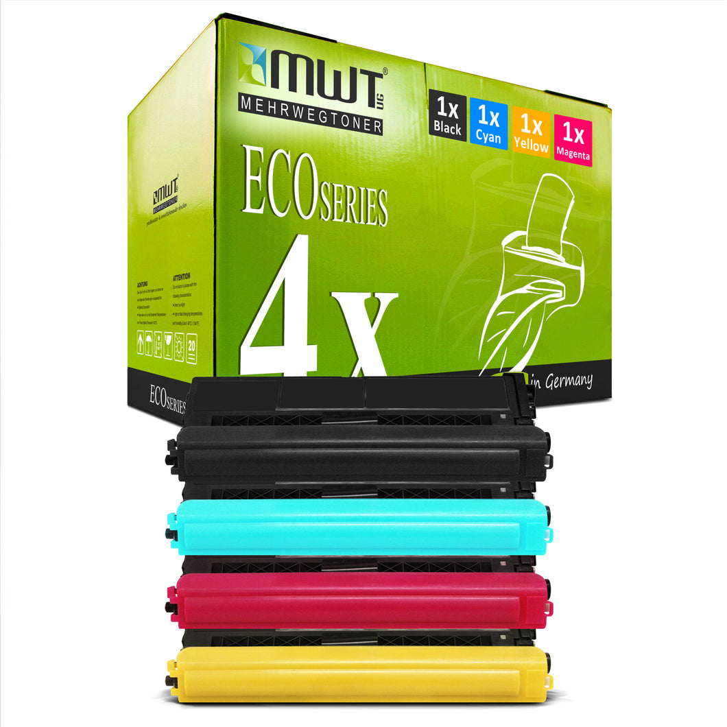 4x Alternative Toner für Brother TN900: TN900BK Schwarz + TN900C Cyan + TN900M Magenta + TN900Y Gelb